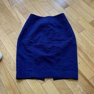 Navy blue express pencil skirt